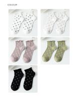 Calcetines Cortos Para Mujer Con Estampado De Corazón Romántico Pack De 2 Unisex Elegantes Y Transpirables De Algodón Y Poliéster - details 4