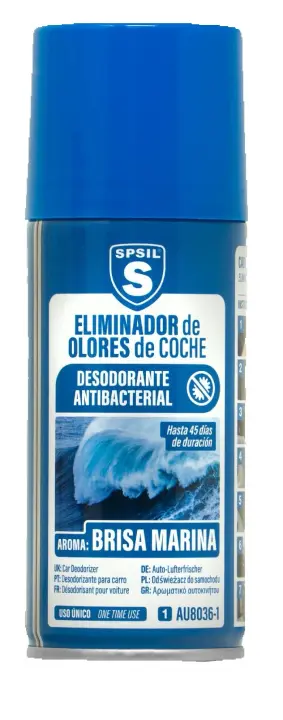 Eliminador de olores de coche USO UNICO AROMA BRISA MARINA 150ML - 1