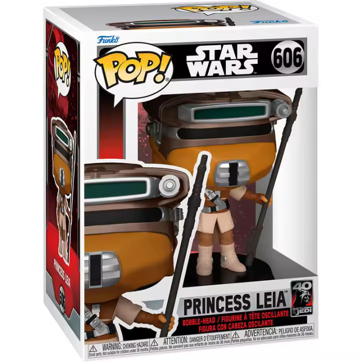 Figura Pop Star Wars 40Th Princess Leia-Figura de Vinilo Coleccionable - Idea de Regalo- Mercancia Oficial - Juguetes para Niños y Adultos - Movies Fans - Muñeco para Coleccionistas y Exposición - 1