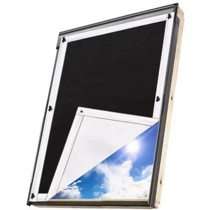 Protección Solar térmica para Ventanas detecho | Protección térmica para Interiores, para ventanas Velux y Roto en diferentes tamaños 76 * 115cm, Cortina de Oscurecimiento para Ventanas de Techo - 1
