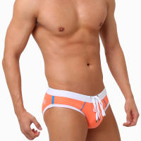 UXH Ropa De Baño Para Hombres Con Empuje Azul Boxer Briefs Hombre Sexy Transpirable Traje De Baño Corto De Playa Sunga - details 4