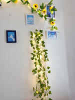Luces De Enredadera Artificiales Con Hojas Verdes Y Flores 2M-10M Para Decoración De Hogar Y Bodas USB/Batería Ramadan Guirnalda LED Calidad UL CE CCC Longitud Variable De 2 a 10 Metros - details 8