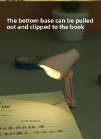 Lámpara De Lectura LED Mini Para Escritorio Luz De Noche Portátil Con Clips Para Estudiantes Dormitorio Cama Luz De Lectura - details 3