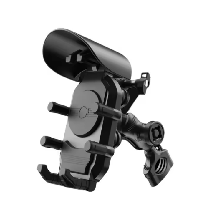 Cargador Inalámbrico Universal Para Moto Soporte De Carga Rápida Doble Antirrobo Y Anti Vibración Montaje En Manillar De Barra - 1