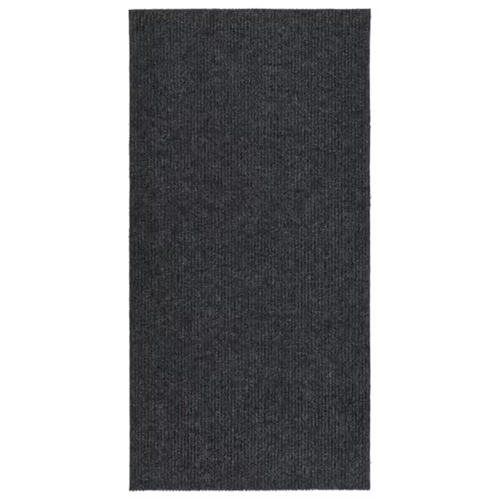 vidaXL Alfombra de pasillo atrapa suciedad 100x200 cm Color Antracita,  Gris,  y mas Alfombras de área  Alfombra de Piso para Sala de Estar Dormitorio Habitación Salón - 1
