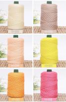 Cordón De Algodón Colorido 3mm Tejido Enredado Para Manualidades Accesorios Para Bolsos Cuerda Hallow Para Cinturones Y Amarreos DIY - details 11