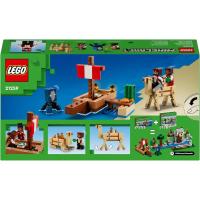 Pirata de Juguete con Figuras de Animales Pez, Calamar, Camello y Minifigura de Piratas + 8 Años Lego 21259 - details 4