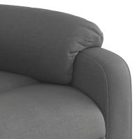 vidaXL Sillón reclinable de tela gris oscuro Empuje manual - details 5