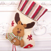 Calcetines De Navidad Con Diseño De Santa Claus Y Payaso De Nieve Adorno De Árbol De Navidad Bolsa De Dulces Para Niños Decoración De Calcetines De Navidad - details 5