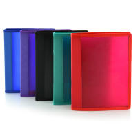 Carpeta Archivadora  - Tamaño A5 - de 2 Anillas Metálicas de 2cm  Bordes Reforzados en Tela a Juego y Bolsillo Interior, 5PP - Tamaño A5  / Cuartilla - 100% ECO by Office Box - details 0