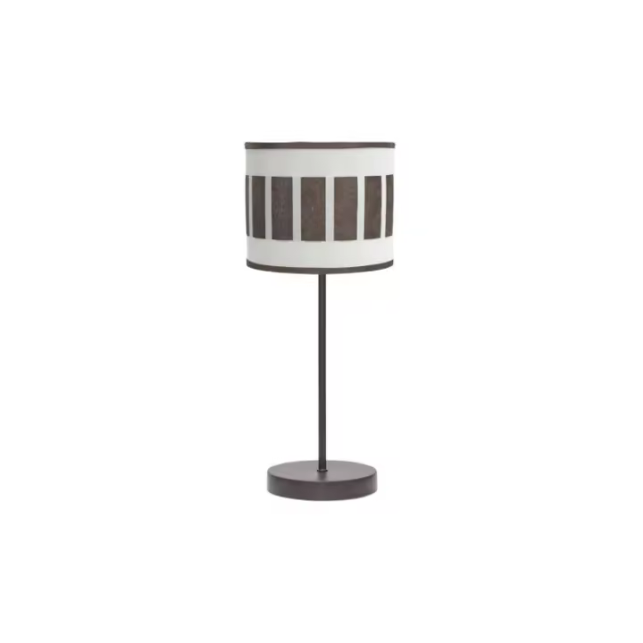 Fabrilamp - Sobremesa Ivanna 1xe14 Marron/blanco-oxido 43x17x17 Cm - 1