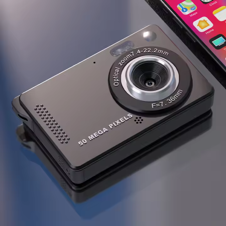 Cámara Digital Portátil 4K 50 MP Con Zoom De 16X Pantalla LCD De 2.8 Pulgadas Para Fotografía Y Video Vlogging Cámara De Grabación MP4 - 1