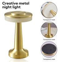 Lámpara De Mesa LED Retro Recargable Por USB Luz Nocturna Exterior Decorativa Para Habitación Sala De Estar Barra Hotel Café Iluminación De Escritorio - details 1