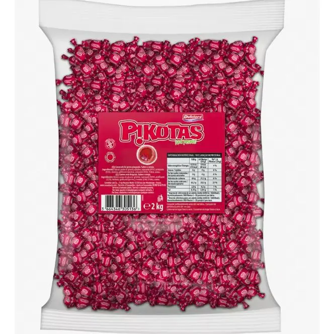 Dulciora Pikotas Cerezas 2 Kg - Dulces suaves de alta calidad para satisfacer tus antojos - ¡Ordena ahora! - 1