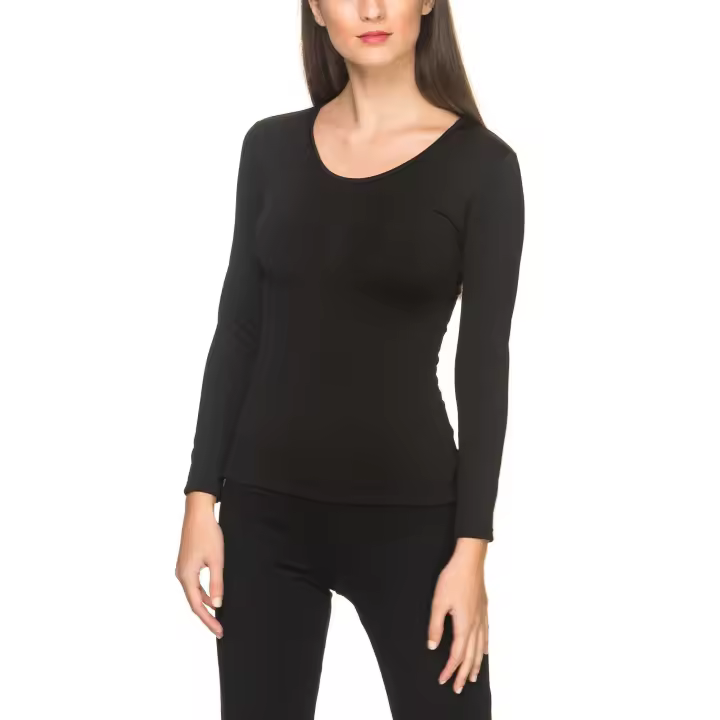 YSABEL MORA - Camiseta Térmica Manga Larga - Talla L - Color Negro - 1