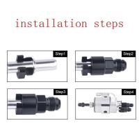 Adaptador De Conexión Rápida 1PC Aluminio 6AN 8AN Hembra a 3/8" 5/16" Para EFI Fitting Adapter De Motor Speed Racing - details 5