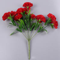 10 Cabezas De Carnaciones Artificiales En Colores Variados Decoración De Hogar Para Bodas Y Festivales Flores De Seda Bellas Y Realistas - details 6