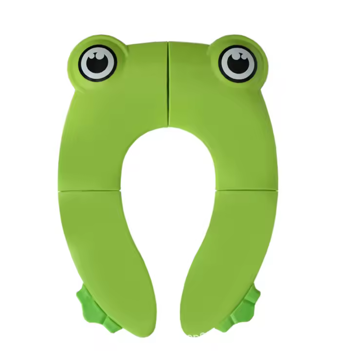 Cubierta De Inodoro Plegable Para Niños Alfombrilla De Baño Para Entrenamiento De Orina Viaje Potty Accesorios Para Niños Material Ecológico Plástico - 1