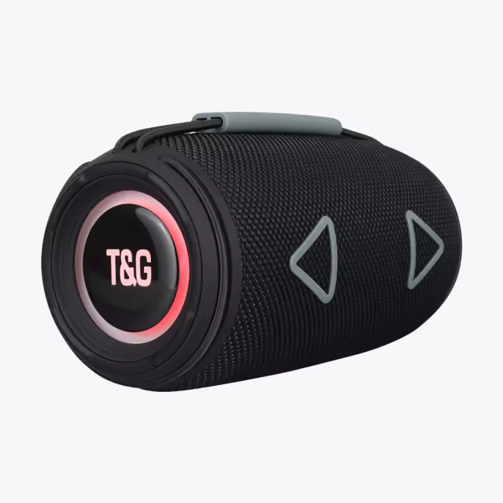 T&G Altavoz Bluetooth inalámbrico con Sonido Estéreo 360, Luces LED compatible con USB, AUX, TF/SD - 1