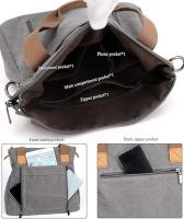 Bolso de hombro de Lona para Mujer, Bandolera multicuional de gran capacidad, para Exteriores, a la moda - details 2