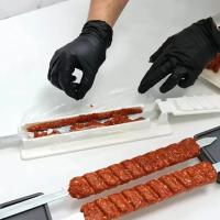 Molde De Plástico Para Kebab Hacer Kabob Manual Herramienta De BBQ Para Carne En Brochetas Press De Plástico Para Comida Al Carbón - details 2