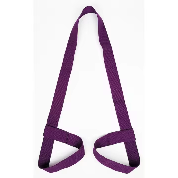 Correa de transporte para esterilla de yoga, presillas ajustables para todos los tamaños de esterilla (no incluye esterilla), color morado - 1