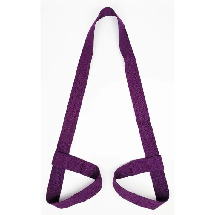 Correa de transporte para esterilla de yoga, presillas ajustables para todos los tamaños de esterilla (no incluye esterilla), color morado - 1
