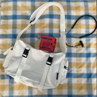 Bolso Bandolera Grande Capacidad De Almacenamiento Para Mujer Y Hombre Estilo Retro Japonés Azul Oscuro Con Diseño De Cruz - details 6