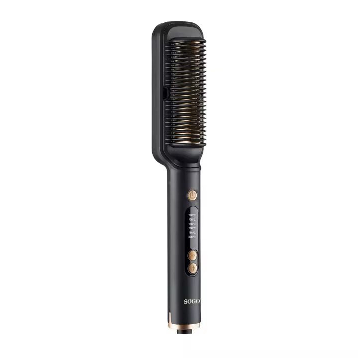 CEPILLO ALISADOR DE PELO SOGO PTC CERAMICO  35W - 1