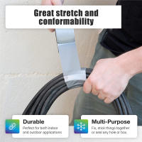 Cinta Adhesiva De Reparación De Tubo Super Pegajosa 2/4/6cm Impermeable Para Carpeta DIY Decoración Del Hogar Sellado Fuerte Cinta De Artesanía Roll DIY - details 2