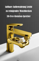 Accesorio de Extensión de Grifo Dorado 1080 ° Giratorio | Universal para Grifos de Cocina y Baño - details 1
