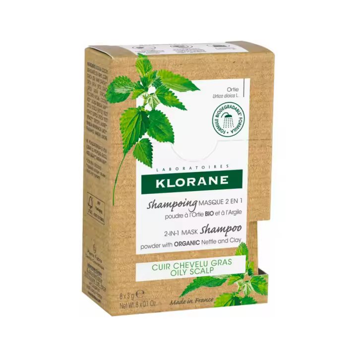 Klorane Ortiga Y Arcilla Mascarilla 2 En 1 Polvo 8 Sobres - 1