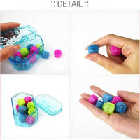 Juego Tradicional Coreano Gonggi De 12 Piezas Juguete De Colorido Alivio Del Estrés Divertido Para Niños Y Adultos Set De Piedras De Tiza En Caja - details 12