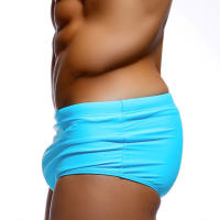 Nuevos Shorts De Baño Para Hombre En Color Sólido Moda De Playa Ropa Deportiva De Natación Estilo Boxer Material Nylon Elástico Talla Verdadera - details 29