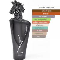 Perfume MAAHIR BLACK EDITION lattafa 100ml. PERFUME ARABE ORIGINAL PARA HOMBRE fragancia árabe colona 100ml - details 2