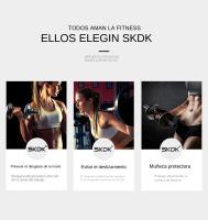 Guantes De Gimnasio SKDK Para Levantamiento De Pesas Y Crossfit Palma De Silicona Transpirables Accesorio De Fitness Para Hombres Y Mujeres Tallas S M L XL - details 2