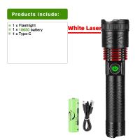 Linterna LED Recargable 9000LM Luz Blanca Láser Super Brillante 2000m Luz De Camping Torcha Potente Impermeable Para Aventura Al Aire Libre - details 19