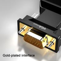 FGNS. VGA a HDMI Adaptador con Audio 1080P@60Hz, Conversor de PC Antigua a TV/Monitor con HDMI, Convertidor VGA Macho a HDMI Hembra Compatible para Ordenadores, Portátiles, PC, Proyectores,Monitores - details 2