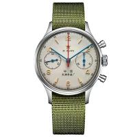 Reloj De Piloto Retro Para Hombre 1963 Reloj Automático 42mm Impermeable Cronógrafo De Cuarzo Vintage Con Correa De Nylon - details 10