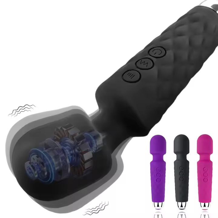 Vibrador Potente Para Mujer G-Spot Estimulador De Clítoris Dildo AV Massajeador De Vagina Juguetes Sexuales Para Adultos 18+ Control Manual USB Silicone - 1