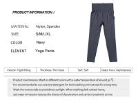 Pantalones De Yoga De Mujer De Cintura Alta Sin Costuras Talla Elástica Leggings Deportivos Para Gimnasio Y Correr En Color Sólido - details 1