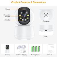 SANSCO camara PTZ de seguridad para el hogar, Monitor de bebé con seguimiento automático de personas, IA, WIFI, 4MP, vigilancia IP, Eseecloud - details 8