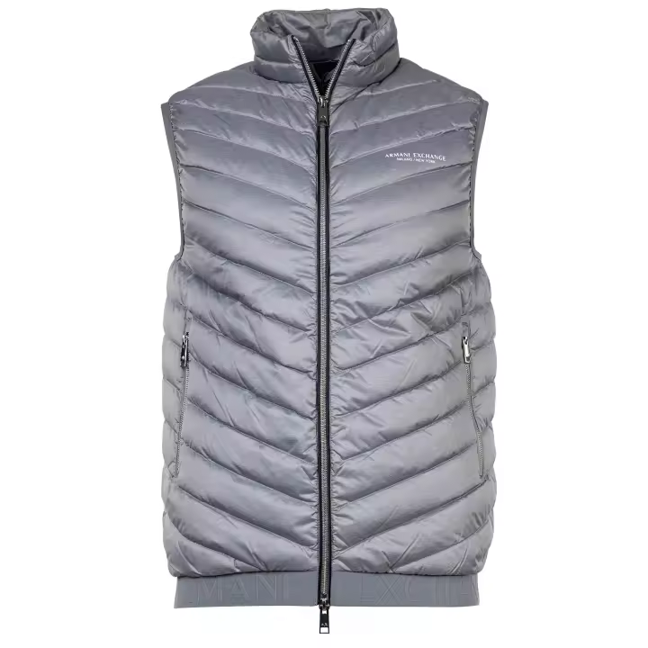 A|X ARMANI EXCHANGE Chaleco de plumas para hombre - Chaleco acolchado, cremallera, sin mangas, Uni - 1