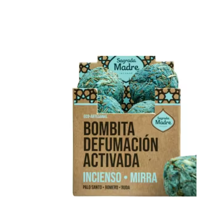 Bombita Defumación Activada Incienso y Mirra 8uds Sagrada Madre - 1