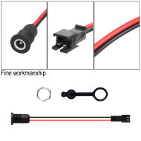 1PC Jack De Poder DC 5.5 X 2.1mm Femenino Panel Montado Con Cable JST SM Macho De 2 Pin Para Scooter Eléctrico - details 3