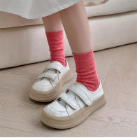 Calcetines Para Mujer Transpirables Basicos Y Sencillos De Color Caramelo Cómodos Y Coloridos Calcetines De Pies Frescos De Algodón Poliéster Y Spandex - details 2