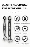 Llave Doble Final Ratchete Industrial Calidad Herramienta De Reparación Universal Para Automóviles Material De Acero Al Carbono - details 1