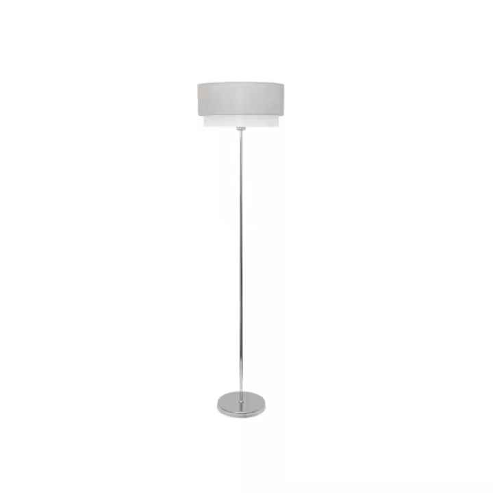 Fabrilamp - Pie Salon Kenya 1xe27 Gris/blanco 170x40x40 Cm - 1