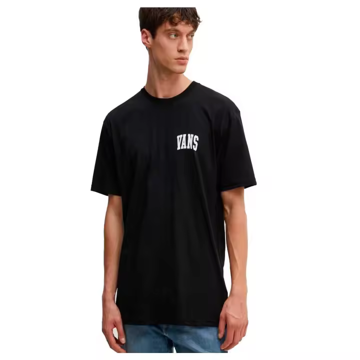 Camiseta Hombre Vans Varsity Negra - 1