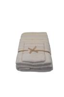 Juego de Toallas de Lujo con Puntilla de Crochet Marfil- 100% Algodón Portugués, 500 g/m² - Set de 3 Toallas Absorbentes y Elegantes para Decorar tu Baño - Marca: Mommata - details 2